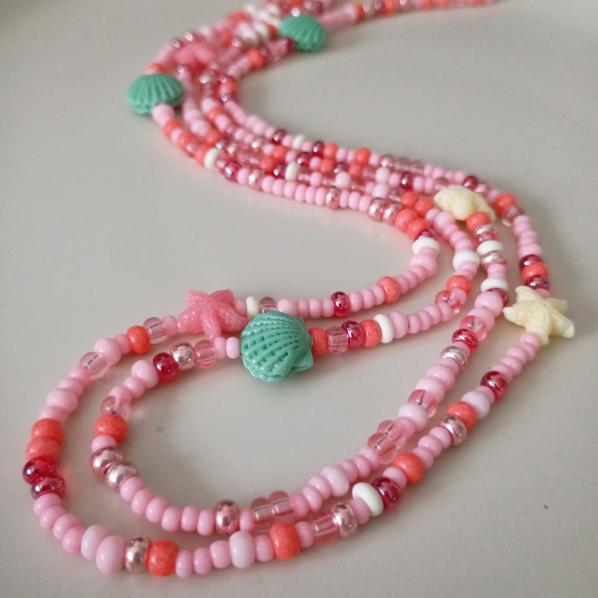 CORAL BLOSSOM waistbead