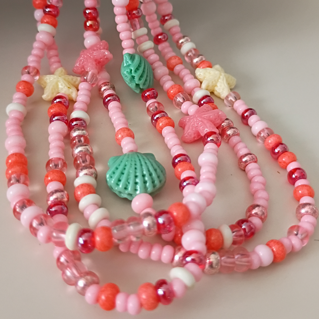CORAL BLOSSOM waistbead