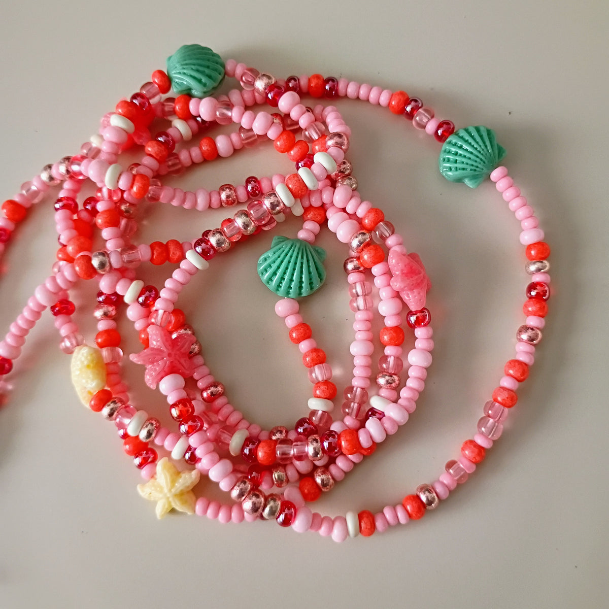 CORAL BLOSSOM waistbead