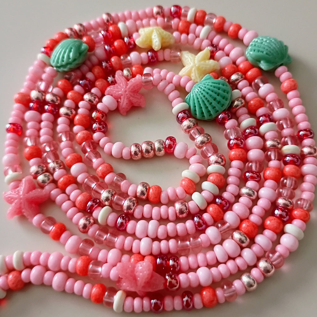 CORAL BLOSSOM waistbead