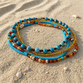 WARM SUNSET anklet stack